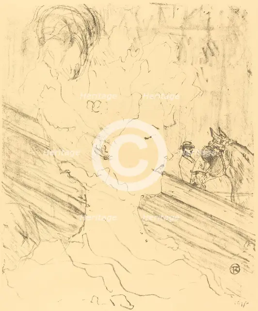 Emilienne d'Alençon, 1896. Creator: Henri de Toulouse-Lautrec.