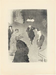 Emilienne d'Alençon Rehearsing at the Folies-Bergère, from Le Café-Concert, 1893. Creator: Henri-Gabriel Ibels