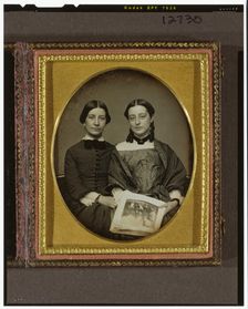 Emily Everett Abbot and Mary Susan Everett Abbot, ca. 1852. Creator: Unknown