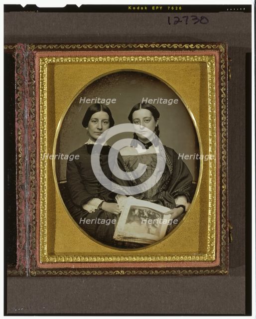 Emily Everett Abbot and Mary Susan Everett Abbot, ca. 1852. Creator: Unknown.