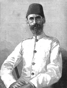 'Emin Pasha taken on his arrival at Zanzibar 1890. Creator: Unknown