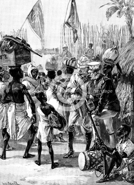 Emin Pasha Relief Expedition - Stanley’s departure from Yambuya Camp:...Final Instructions..., 1890. Creator: R. Taylor.