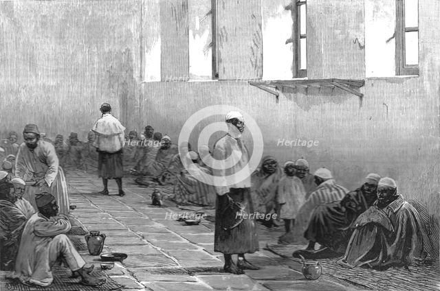 ''Emin Pasha's People "At Home" in the Abbassiyeh Barrack's, Cairo', 1890. Creator: Unknown.