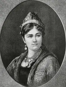Emina Ilhamy (1858-1931), also Amina Ilhami, Egyptian princess, Muhammad Ali Dynasty, 1883. Creator: Unknown