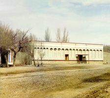 Emir's palace in the Kari grove near Bukhara, between 1905 and 1915. Creator: Sergey Mikhaylovich Prokudin-Gorsky