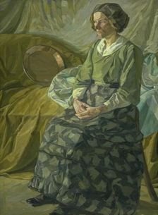 Emma Weie, the Artist's Sister;The Artist's Sister, 1909. Creator: Edvard Weie