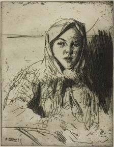 Emma, Girl from Mora, 1897. Creator: Anders Leonard Zorn