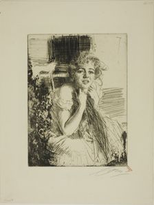 Emma Rasmussen, 1904. Creator: Anders Leonard Zorn