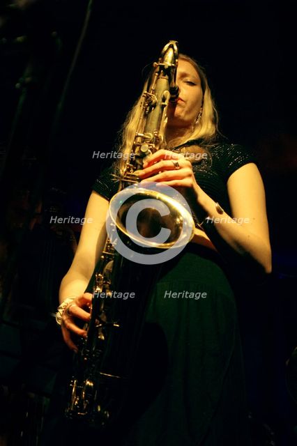Emma Rawicz, Emma Rawicz Quintet, Verdict Jazz Club, Brighton, East Sussex, 2022. Creator: Brian O'Connor.