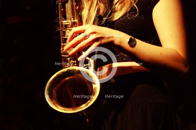 Emma Rawicz, Emma Rawicz Quintet, Verdict Jazz Club, Brighton, East Sussex, 2022. Creator: Brian O'Connor.