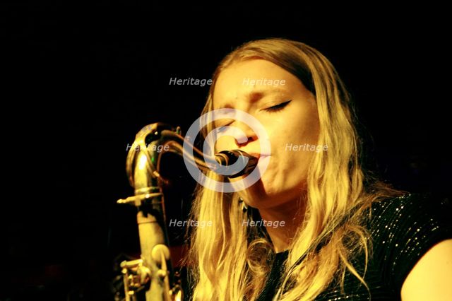 Emma Rawicz, Emma Rawicz Quintet, Verdict Jazz Club, Brighton, East Sussex, 2022. Creator: Brian O'Connor.