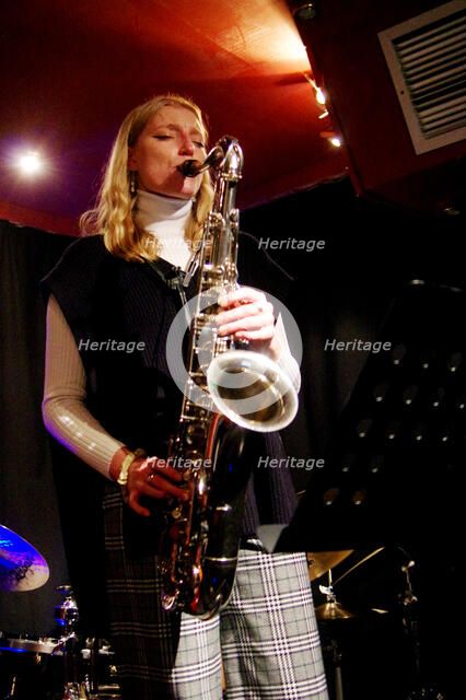 Emma Rawicz, Marco Marconi Quartet, Verdict Jazz Club, Brighton, East Sussex, 14 April 2023. Creator: Brian O'Connor.