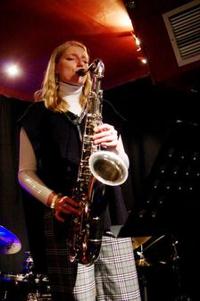 Emma Rawicz, Marco Marconi Quartet, Verdict Jazz Club, Brighton, East Sussex, 14 April 2023. Creator: Brian O'Connor