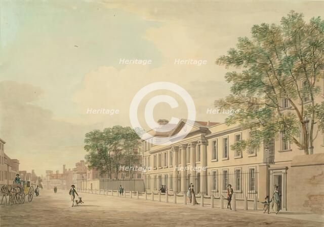 Emmanuel College, Cambridge, 1799. Creator: Thomas Malton II.