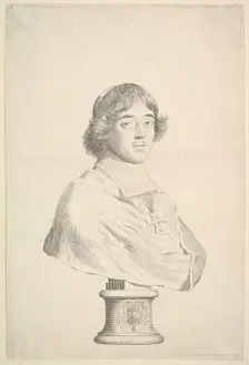 Emmanuel-Théodose de La Tour d'Auvergne, duc d'Albret et cardinal de Bouillon, 1673. Creator: Claude Mellan