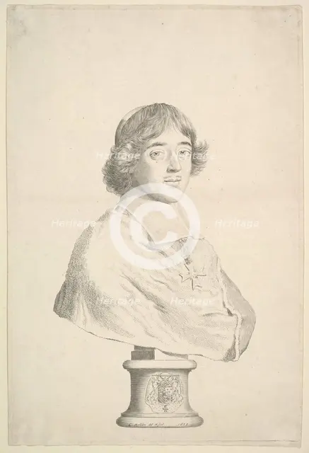 Emmanuel-Théodose de La Tour d'Auvergne, duc d'Albret et cardinal de Bouillon, 1673. Creator: Claude Mellan.
