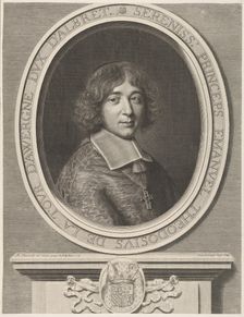 Emmanuel-Théodose de La Tour d'Auvergne, Le Cardinal de Bouillon, 1668. Creator: Robert Nanteuil