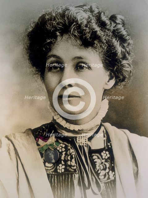 Emmeline Pankhurst, c1909. Artist: Unknown