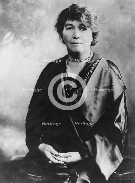 Emmeline Pethick-Lawrence (1867-1954), British suffragette, early 20th century. Artist: Unknown