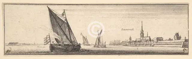 Emmerich, 1642-44. Creator: Wenceslaus Hollar.