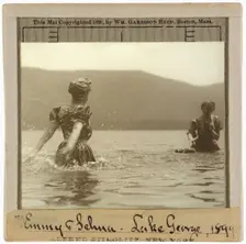 Emmy and Selma, Lake George, 1899. Creator: Alfred Stieglitz