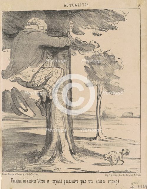Émotion du docteur Véron ..., 19th century. Creator: Honore Daumier.