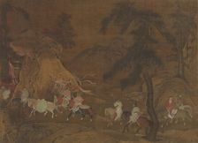 Emperor Xuanzong's Flight to Shu, mid-12th century. Creator: Unknown