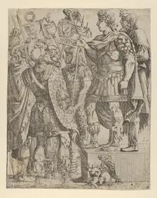 Emperor addressing his Soldiers, ca. 1542-45. Creator: Antonio Fantuzzi