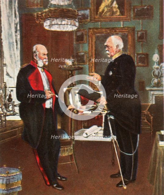 Emperor and Chancellor, 1871, (1936).  Creator: Unknown.