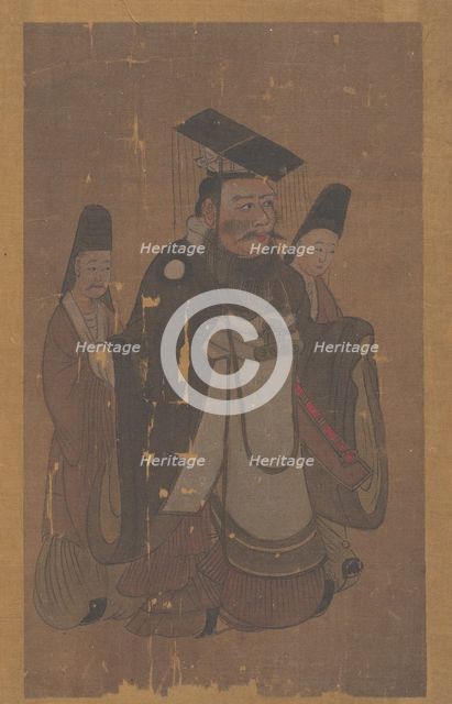 Emperor and Two Attendants. Creator: Unknown.