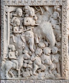 Emperor Ashoka the Great on Elephant, 1st century BC