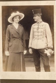 Emperor Charles I of Austria (1887-1922), with Empress Zita. Creator: Anonymous