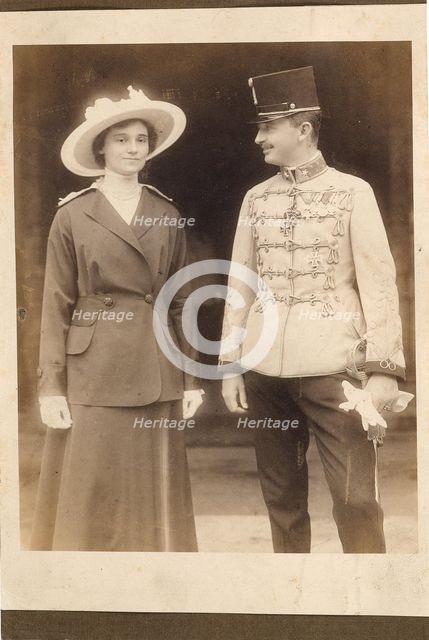 Emperor Charles I of Austria (1887-1922), with Empress Zita. Creator: Anonymous.