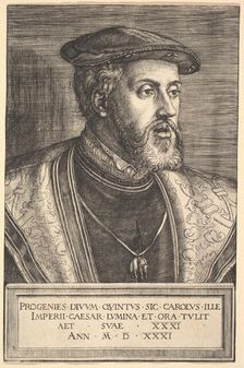 Emperor Charles V, 16th century. Creator: Barthel Beham