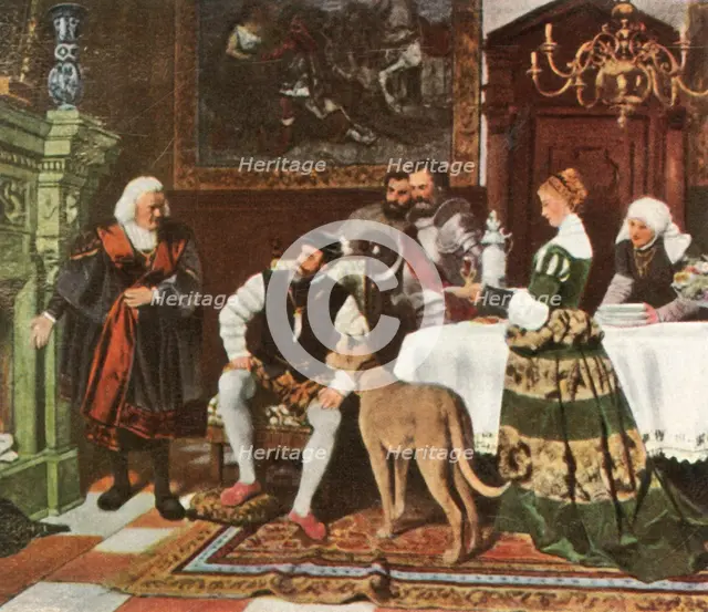 Emperor Charles V with the Fuggers in Augsburg, 1530, (1936). Creator: Unknown.