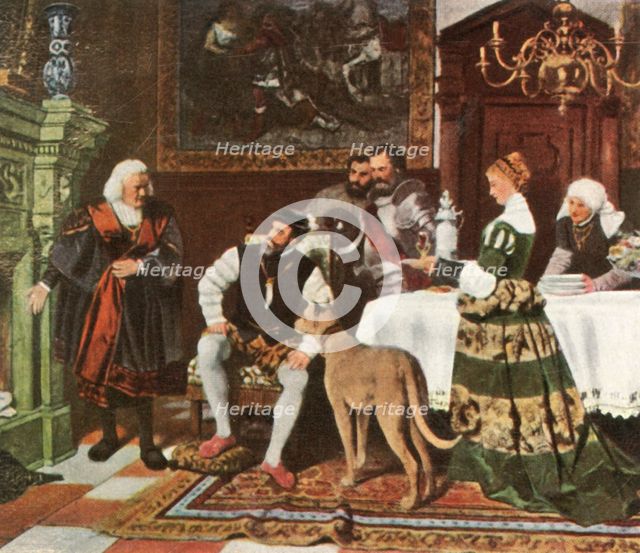 Emperor Charles V with the Fuggers in Augsburg, 1530, (1936). Creator: Unknown.