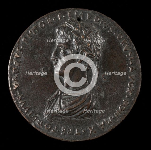 Emperor Claudius, 10 B.C.-54 A.D., Emperor 41-54 [obverse], c. 1440s/1450s. Creator: Varrone Belferdino.