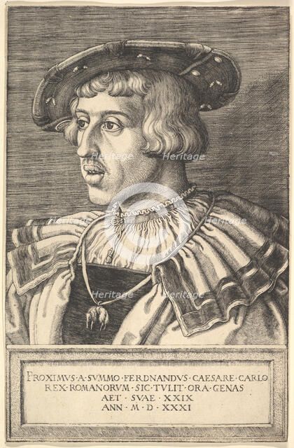 Emperor Ferdinand I, 16th century. Creator: Barthel Beham.