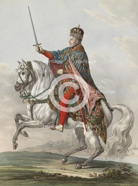 Emperor Ferdinand I of Austria as King of Hungary, 1830. Artist: Wolf, Franz (1795-1859)