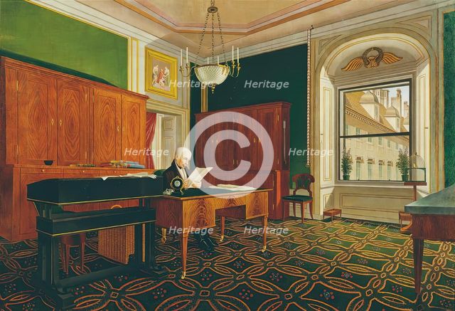 Emperor Franz II (I) in his study, after 1821. Creator: Johann Stephan Decker.
