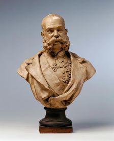 Emperor Franz Joseph I, around 1890. Creator: Stefan Schwartz