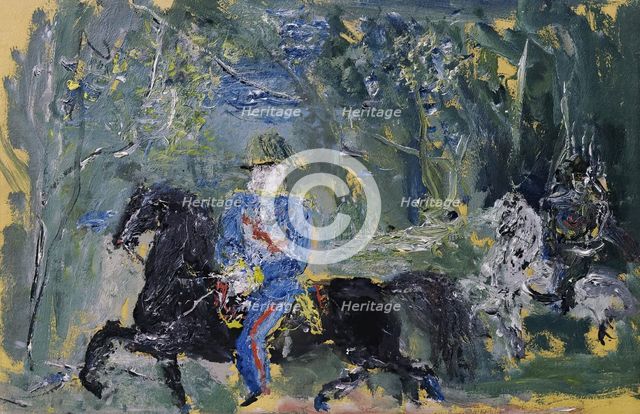 Emperor Franz Joseph in the Vienna Prater, 1931/1933. Creator: Wilhelm Thony.