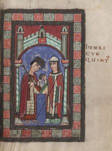 Emperor Henry V and Matilda of England at the Wedding Feast in Mainz on 7 January 1114, 1114. Artist: Anonymous