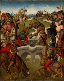 Emperor Heraclius Slays the King of Persia, 1460/80. Creator: Unknown