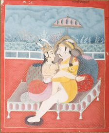 Emperor Jahangir (reigned 1605-1627) and Empress Nur Jahan in Union (image 1 of 2), c1830. Creator: Unknown