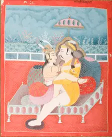 Emperor Jahangir (reigned 1605-1627) and Empress Nur Jahan in Union (image 1 of 2), c1830. Creator: Unknown