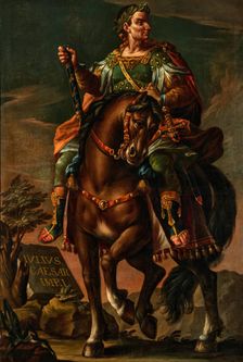 Emperor Julius Caesar on horseback. Creator: Stradanus (Straet, van der), Johannes, (Follower)