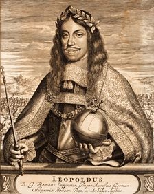 Emperor Leopold I (1640-1705) (From: Schauplatz des Krieges), 1675. Creator: Anonymous