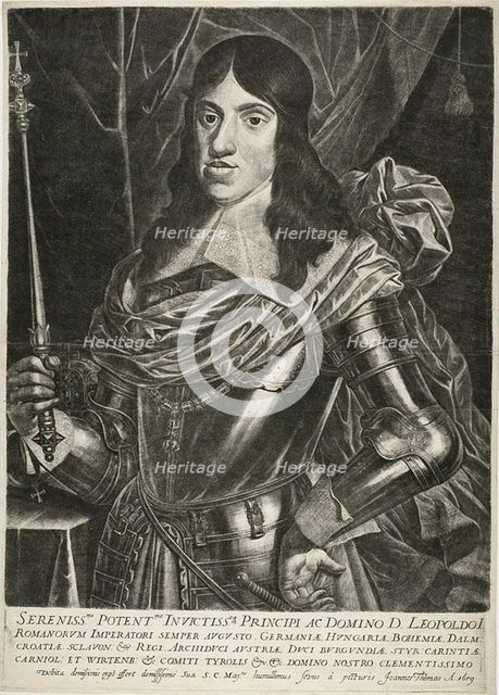 Emperor Leopold I, c. 1659. Creator: Jan Thomas.