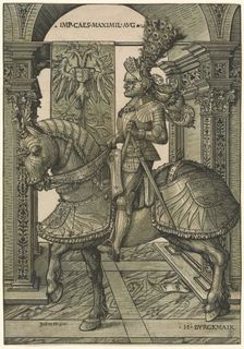 Emperor Maximilian I, 1508/1518. Creator: Hans Burgkmair, the Elder